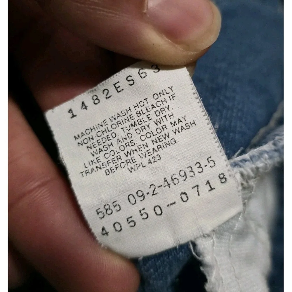 Vintage Levi's Orange‎ Tab Jeans 34 x 32 *Fits 30 x 30 USA Made 1980s 40550-0718